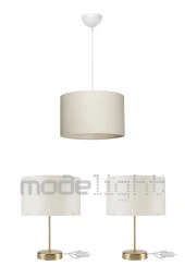 Modelight Arel Yatak Odası Set - Krem Sarkıt 2 Gold Abajur Salon-oturma Odası-çocuk Odası-yemek Odası thumbnail 1