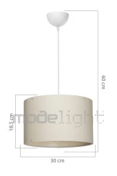 Modelight Arel Yatak Odası Set - Krem Sarkıt 2 Krom Abajur Salon-oturma Odası-çocuk Odası-yemek Odası thumbnail 5