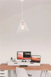 Modelight Amber Tekli Sarkıt Beyaz thumbnail 1