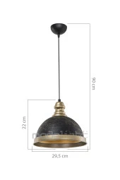 Modelight Astek Metal Sarkıt Siyah thumbnail 1