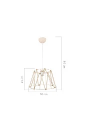 Modelight Balat Halatlı Sarkıt Krem thumbnail 2