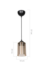 Modelight Bal Optik Promo Sarkıt Çift Ampul Görünümlü Cam Avize thumbnail 4