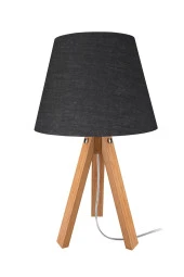 Modelight Bambu Ayak Siyah Şapka Deko Abajur thumbnail 1