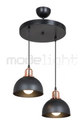 Modelight BELLA 2Lİ AVİZE SİYAH SALON-OTURMA ODASI-ÇOCUK ODASI-YEMEK-YATAK ODASI--ANTRE-MUTFAK thumbnail 2