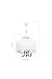 Modelight Beyaz Elena 5li Avize thumbnail 2