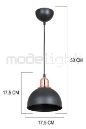 Modelight BELLA TEKLİ SARKIT SİYAH SALON-OTURMA ODASI-ÇOCUK ODASI-YEMEK-YATAK ODASI--ANTRE-MUTFAK thumbnail 4