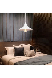 Modelight Büyük Maya Tekli Sarkıt Beyaz thumbnail 3