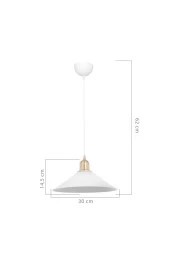 Modelight Büyük Maya Tekli Antik Sarkıt Beyaz thumbnail 5