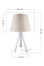 Modelight Deko Abajur Beyaz Ayak / Kumbeji Şapka thumbnail 4