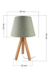 Modelight Deko Abajur Bambu Ayak / Yeşil Şapka thumbnail 4