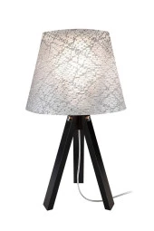 Modelight Deko Abajur Siyah Ayak  File Gri Şapka thumbnail 2