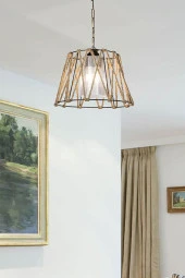 Modelight Gezegen Tekli Optik Şeffaf Camlı Avize thumbnail 1