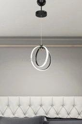 Modelight Felicia Tekli Led Avize Siyah thumbnail 1