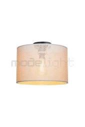 Modelight GOZA 30 CM SİLİNDİR PLAFONYER AVİZE HASIR BEYAZ SALON-OTURMA-ÇOCUK-YEMEK-YATAK ODASI--ANTRE-MUTFAK thumbnail 2