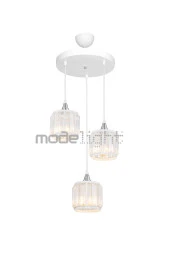 Modelight Haliç 3lü Çember Avize Beyaz / Krom thumbnail 1