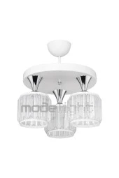 Modelight Haliç 3lü Plafonyer Avize Beyaz / Krom thumbnail 3