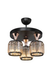 Modelight Haliç 3lü Plafonyer Avize Siyah / Bakır thumbnail 4