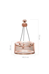 Modelight Karina 3lü Bakır Avize thumbnail 4