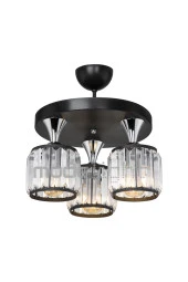 Modelight Haliç 3lü Plafonyer Avize Siyah / Krom thumbnail 2