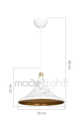 Modelight Kalyon Sarkıt Beyaz thumbnail 1