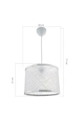 Modelight Hoop Kumaş Sarkıt File Beyaz 28cm thumbnail 2