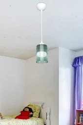 Modelight Koyu Yeşil Optik Promo Sarkıt -  Çift Ampul Görünümlü thumbnail 1