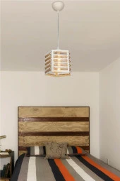 Modelight Kuzey Tekli Beşgen Krem Sarkıt thumbnail 1