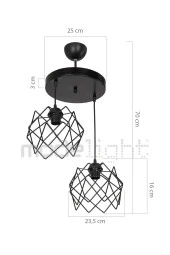 Modelight Koza 2li Çember Sarkıt Salon-oturma Odası-çocuk Odası-yatak Odası-yemek Odası-antre-mutfak thumbnail 3