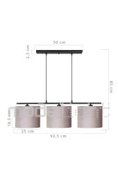 Modelight Medusa 3lü Sıralı Avize Kumbeji thumbnail 4