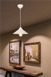 Modelight Maya Tekli Sarkıt Krem thumbnail 3