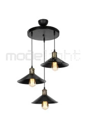 Modelight Maya 3lü Sarkıt Çember Siyah thumbnail 2