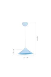 Modelight Maya Tekli Sarkıt Mavi thumbnail 2