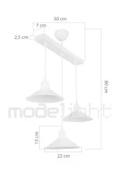 Modelight Maya 3lü Sıralı Sarkıt Beyaz thumbnail 4