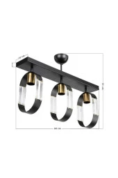 Modelight Nova 3'lü Sıralı Avize (Plafonyer) thumbnail 2