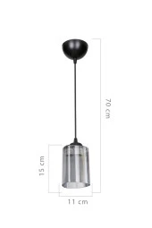 Modelight Optik Üçgen Füme Sarkıt thumbnail 2