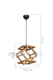 Modelight Paro Tekli Ahşap Sarkıt - 1
