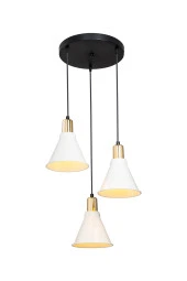 Modelight Porto 3'lü Çember Avize Krem thumbnail 2