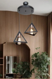 Modelight PRİZMA 2Lİ AVİZE BAKIR LALELİ SALON-OTURMA ODASI-ÇOCUK ODASI-YEMEK-YATAK ODASI--ANTRE-MUTFAK thumbnail 1