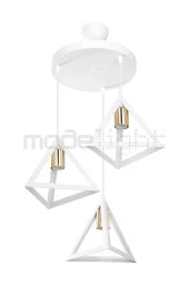 Modelight PRİZMA 3LÜ AVİZE  BEYAZ GOLD LALELİ SALON-OTURMA ODASI-ÇOCUK ODASI-YEMEK-YATAK ODASI--ANTRE-MUTFAK thumbnail 3