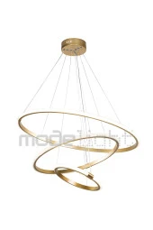 Modelight Rıng 3lü Ledli Avize Gold Salon-oturma Odası-çocuk Odası-yatak Odası-yemek Odası-antre-mutfak thumbnail 2