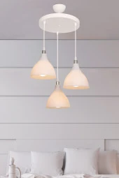 Modelight RONDA 3LÜ ÇEMBER AVİZE OPAL SALON-OTURMA ODASI-ÇOCUK ODASI-YATAK ODASI-YEMEK ODASI-ANTRE-MUTFAK thumbnail 1