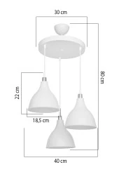 Modelight RONDA 3LÜ ÇEMBER AVİZE OPAL SALON-OTURMA ODASI-ÇOCUK ODASI-YATAK ODASI-YEMEK ODASI-ANTRE-MUTFAK thumbnail 4