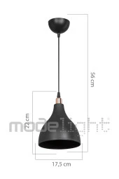 Modelight Ronda Tekli Sarkıt Siyah / Salon - Oturma Odası - Çocuk Odası - Yemek Odası - Mutfak - Antre - Hol thumbnail 4