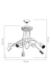 Modelight Sardala 5li Krom Avize thumbnail 1