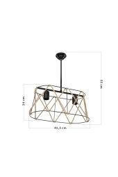 Modelight Selva 2li Sıralı Halatlı Avize Siyah-asz.1028 thumbnail 2