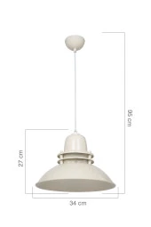 Modelight Tales Tekli Sarkıt - Krem thumbnail 3