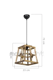 Modelight Soma Tekli Ahşap Sarkıt thumbnail 2