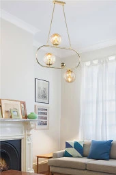 Modelight Tabal 3’Lü Avize Gold thumbnail 1