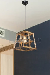 Modelight Soma Tekli Ahşap Sarkıt thumbnail 4
