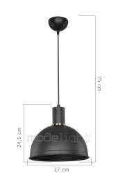 Modelight Tana Tekli Sarkıt Siyah thumbnail 4